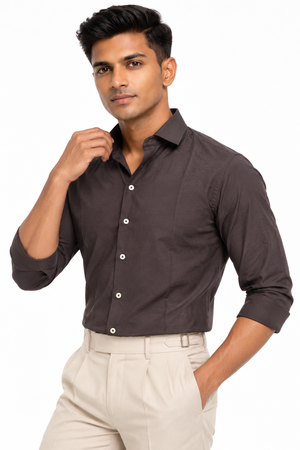 Brown Tissue Shirt