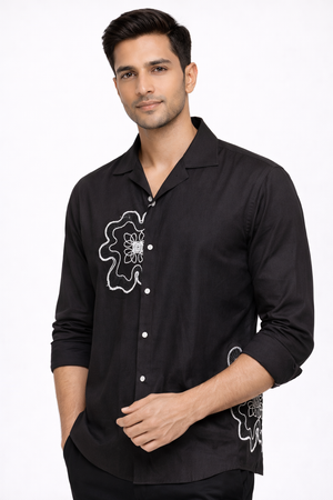 Black Embroidery Shirt