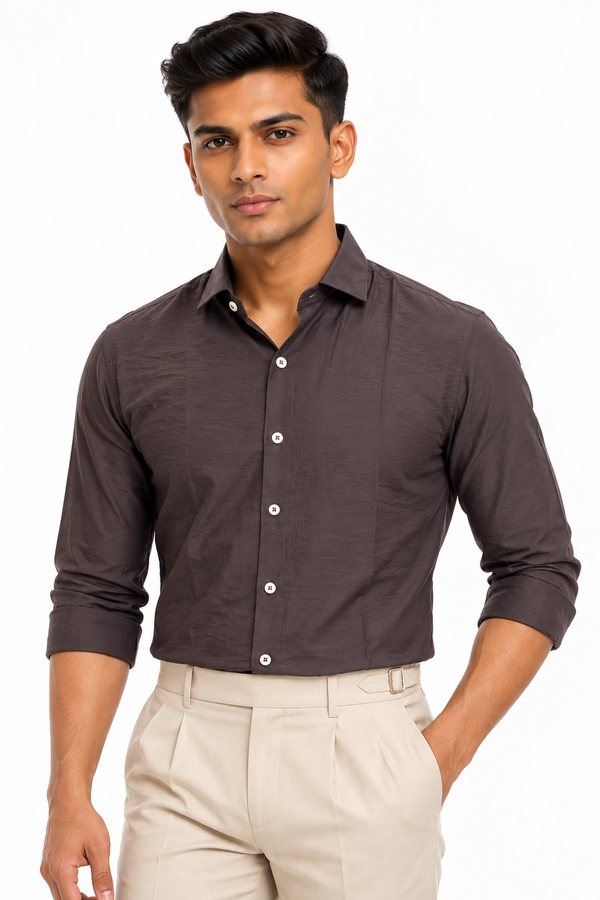 Brown Tissue Shirt