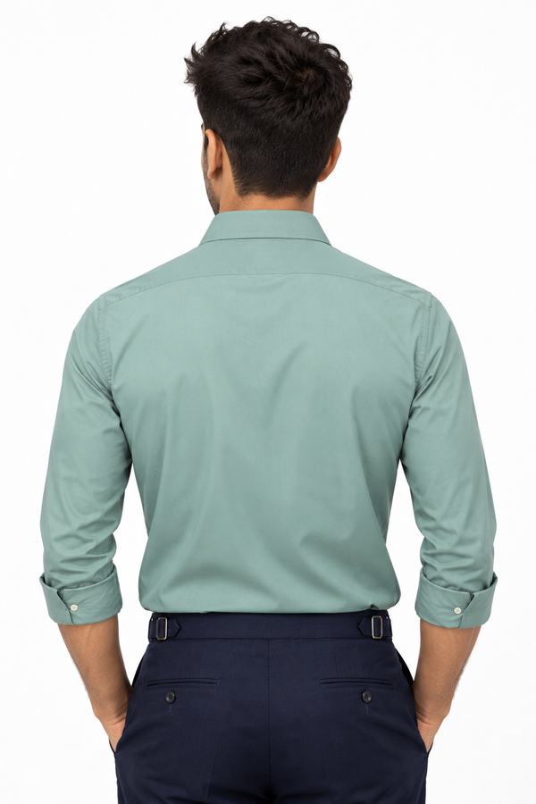 Green Plain Shirt
