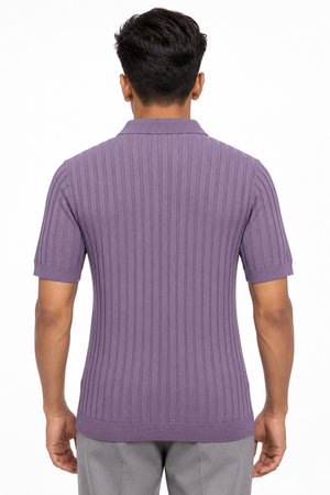 Lavender Collar T-shirt