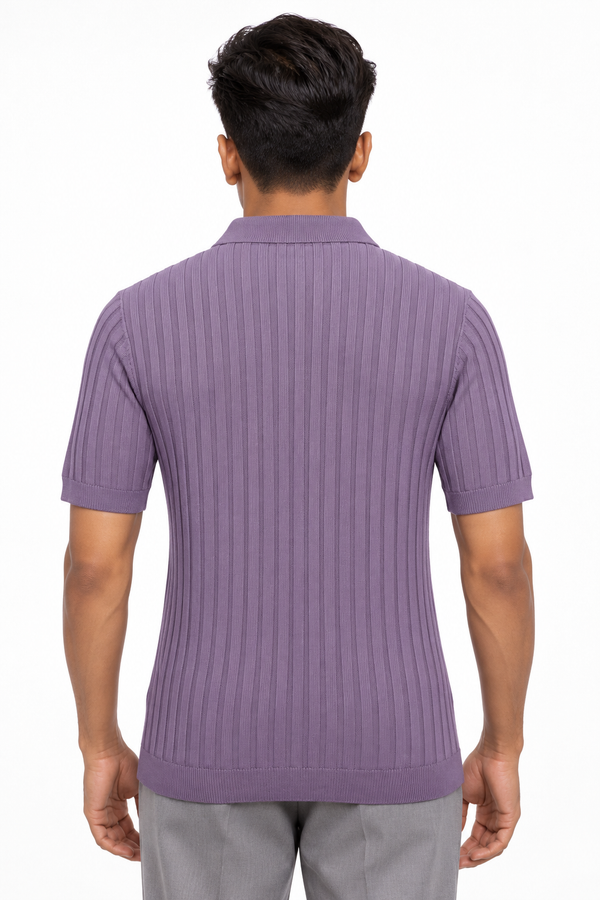 Lavender Collar T-shirt