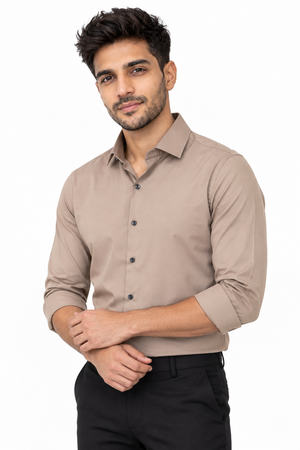 Brown Plain Shirt