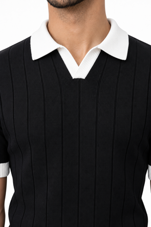 Black Collar T-shirt