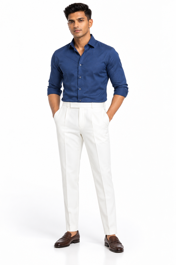 White Formal Pant