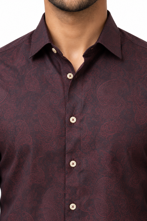 Maroon Club Wear Shirt