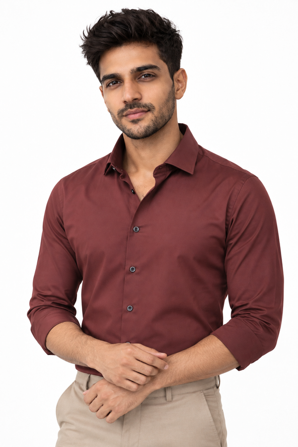 Red Plain Shirt