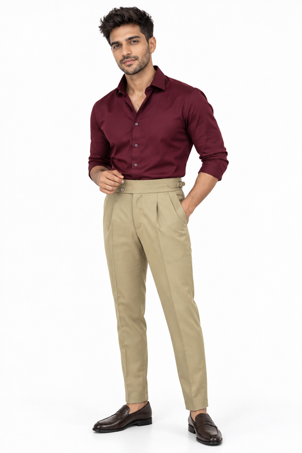 Beige Gurkha Pant