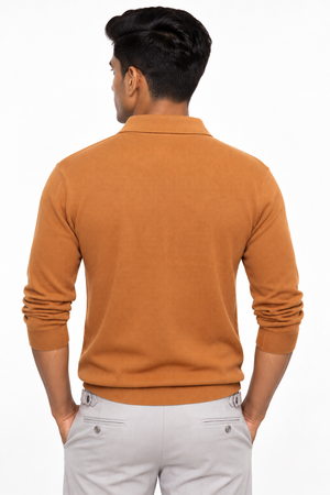 Orange Netted T-Shirt