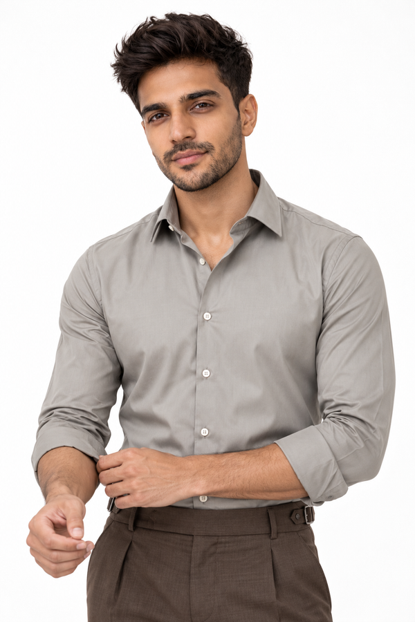 Dark Grey Plain Shirt