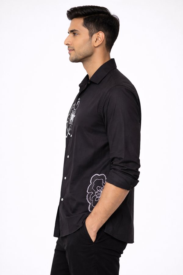 Black Embroidery Shirt