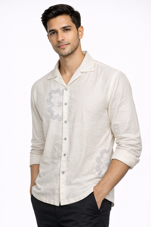White Embroidery Shirt