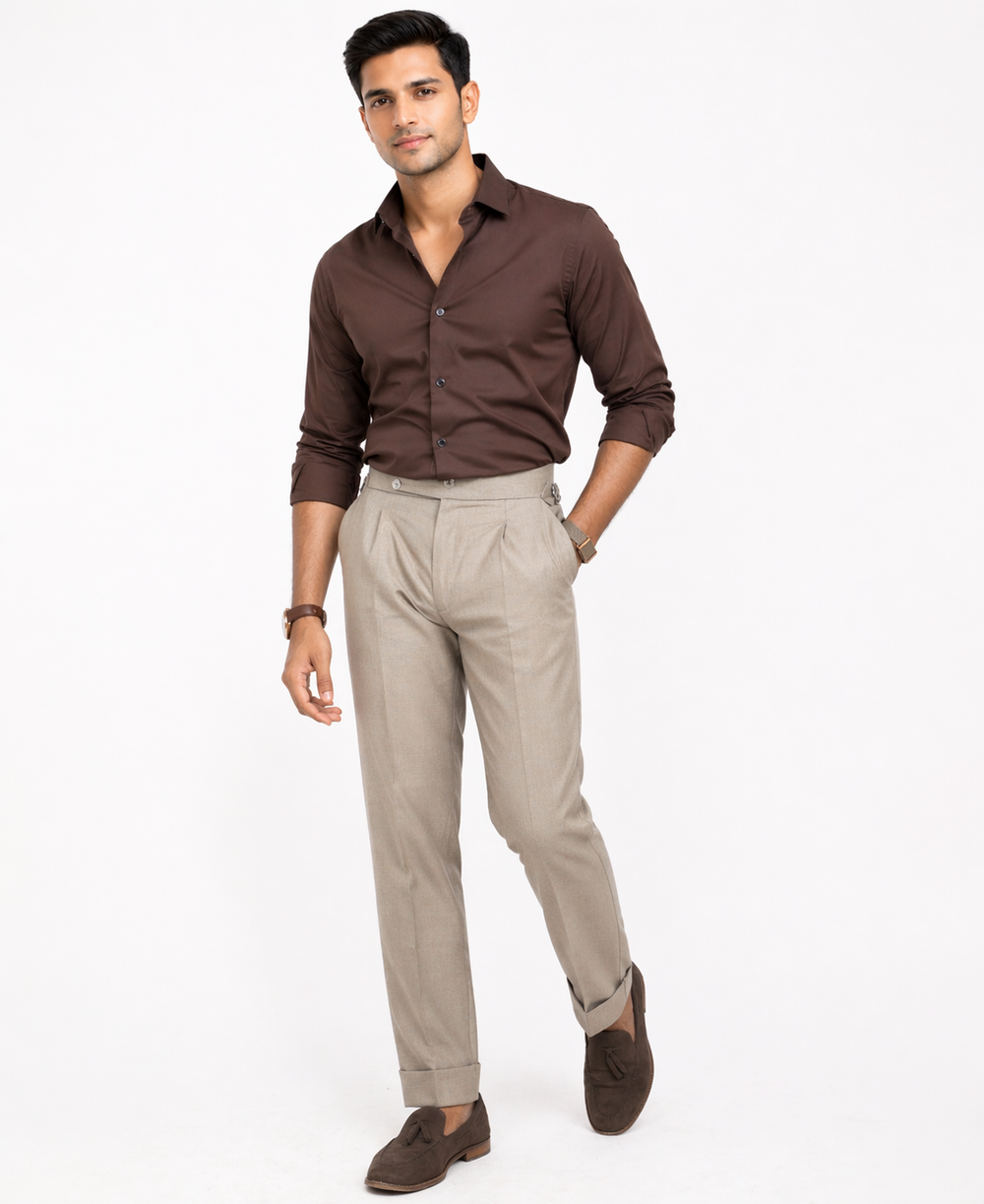 Brown Gurkha Pant