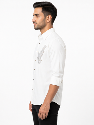 White Imported Stone Shirt