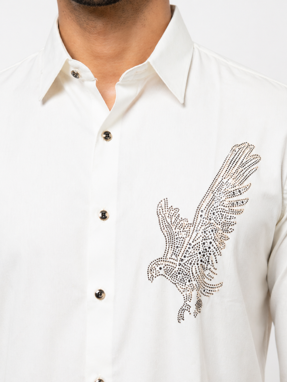 White Imported Stone Shirt