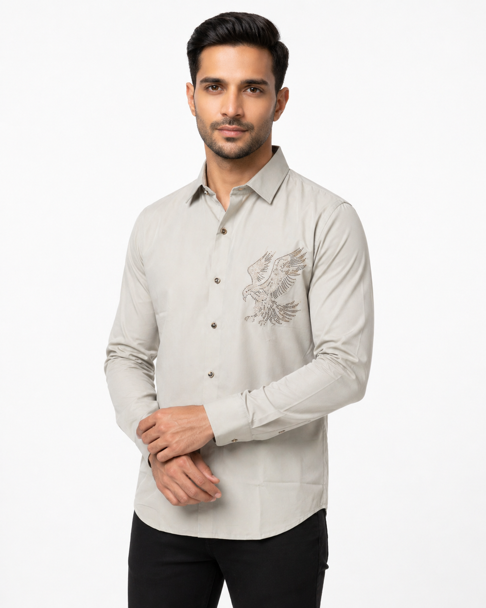 Grey Imported Stone Shirt