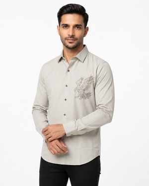 Grey Imported Stone Shirt