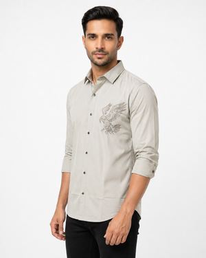 Grey Imported Stone Shirt