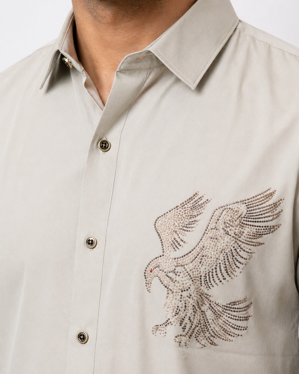 Grey Imported Stone Shirt