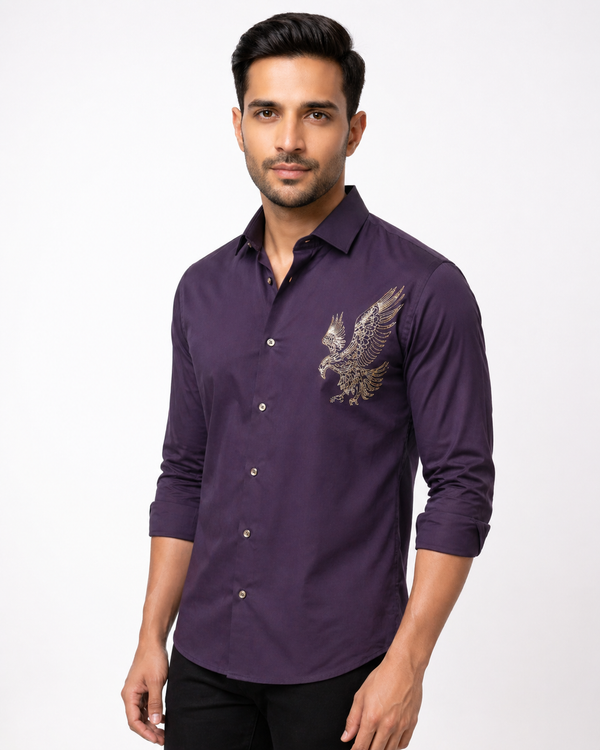 Lavender Imported  Stone Shirt