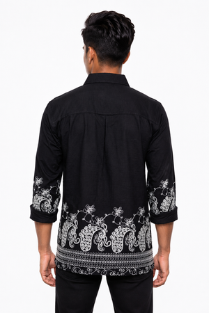 Black Embroidery Designer Shirt