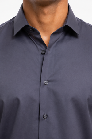 Grey Stitchless Plain Shirt