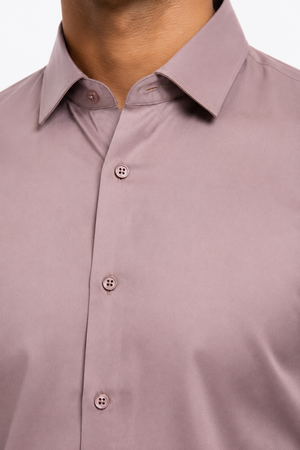 Peach Stitchless Plain Shirt