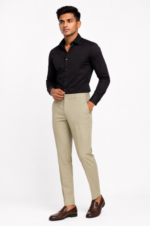 Beige Formal Pant