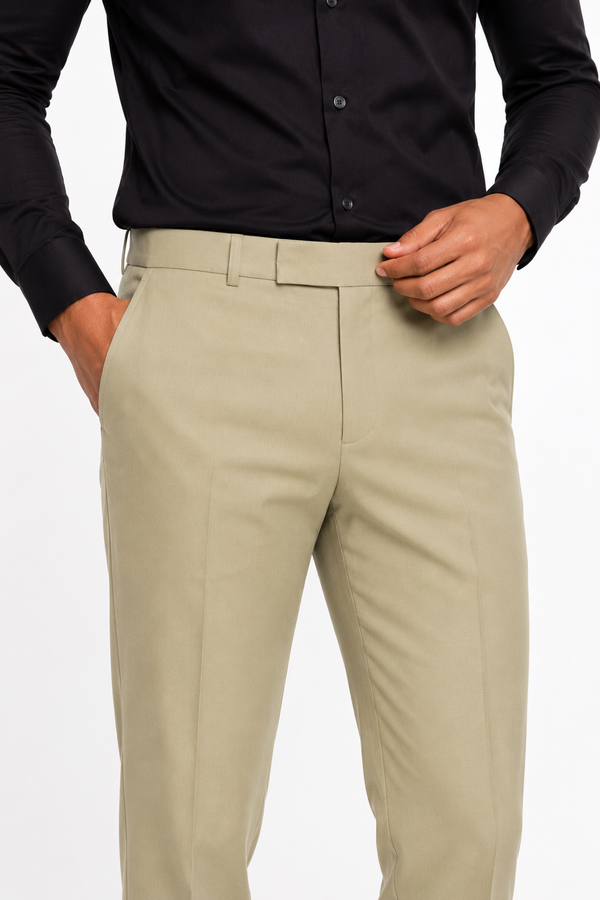 Beige Formal Pant