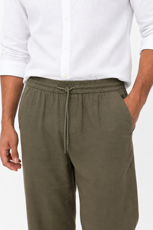 Green Linen Trouser