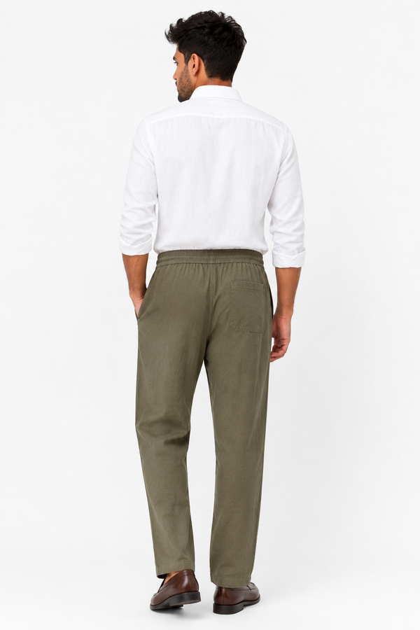 Green Linen Trouser
