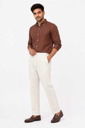 White Linen Trouser