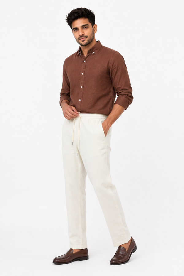 White Linen Trouser