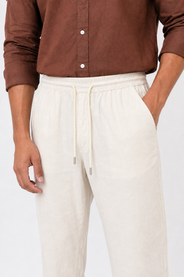 White Linen Trouser