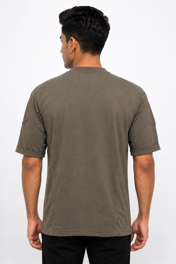 Grey Drop Shoulder