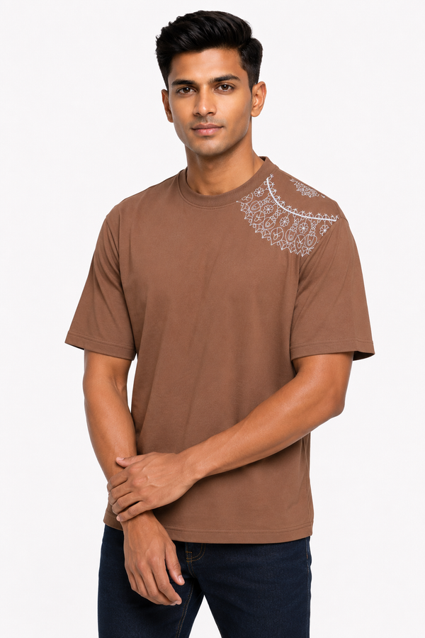 Brown Drop Shoulder
