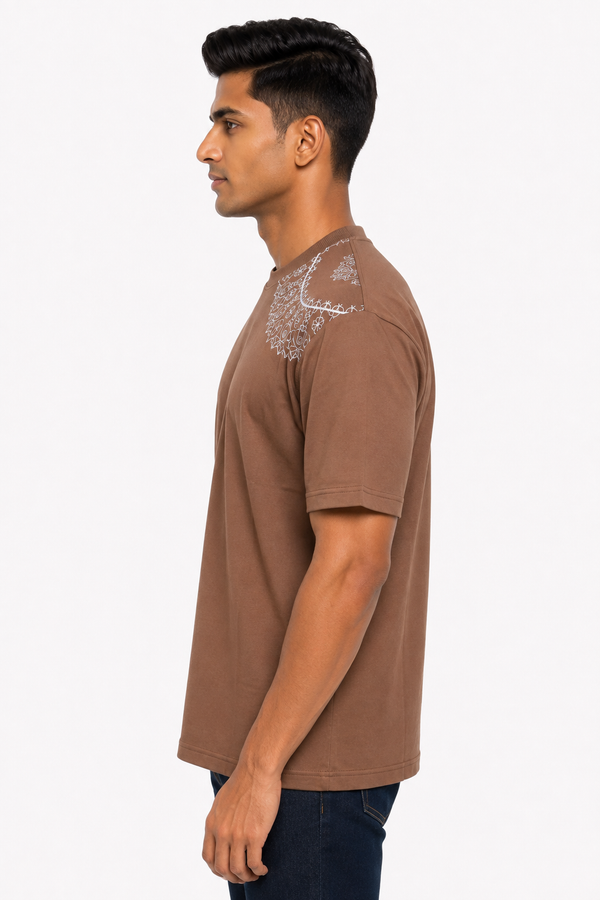 Brown Drop Shoulder