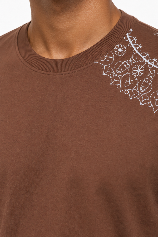 Brown Drop Shoulder