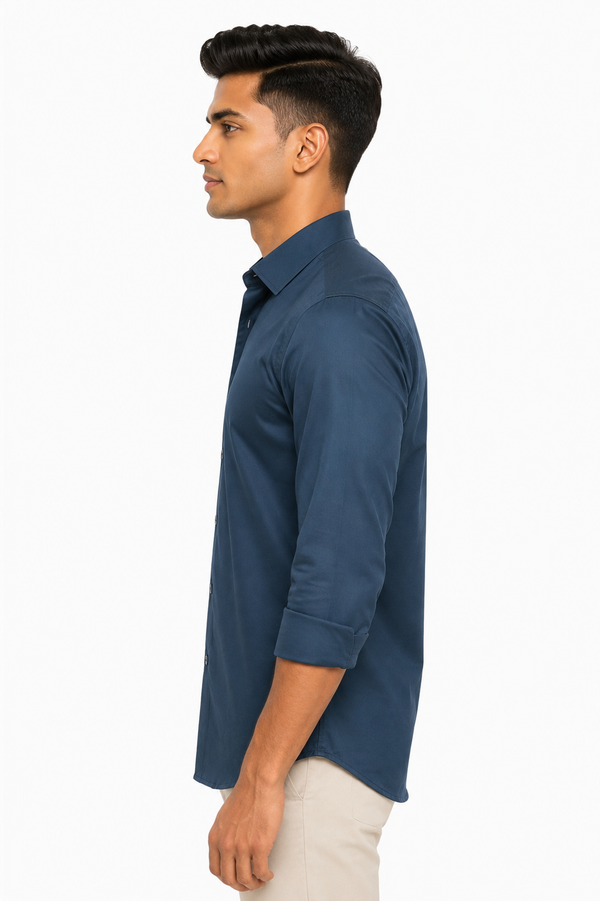Blue Plain shirt