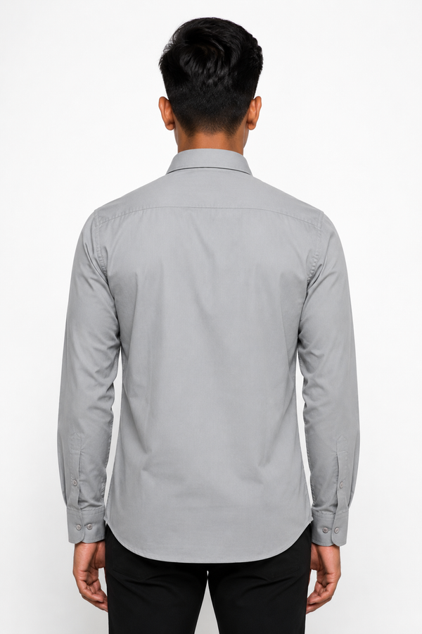 Light Grey Plain shirt