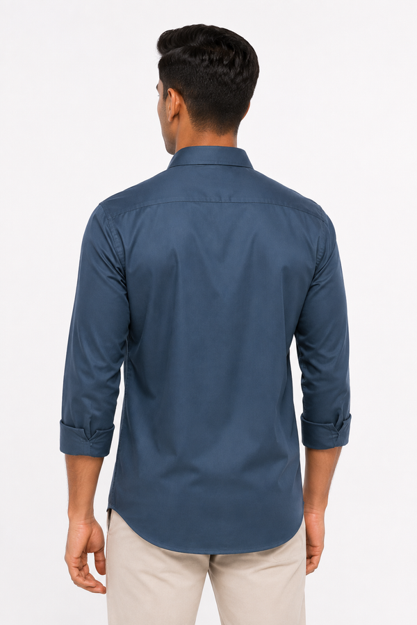 Blue Plain shirt