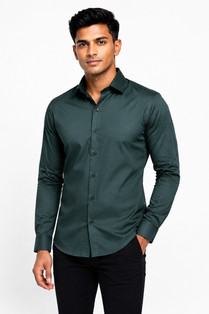 Green Plain shirt