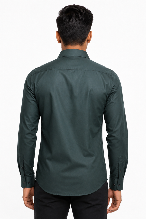 Green Plain shirt