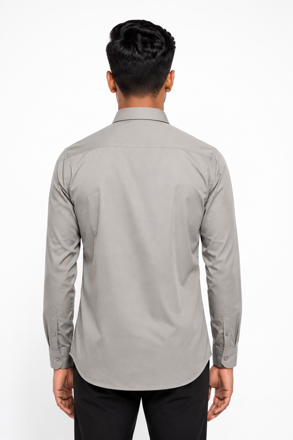 Cream Plain shirt