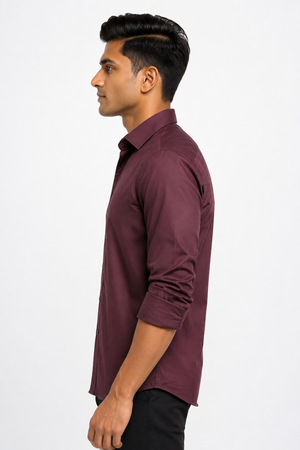 Maroon Plain shirt