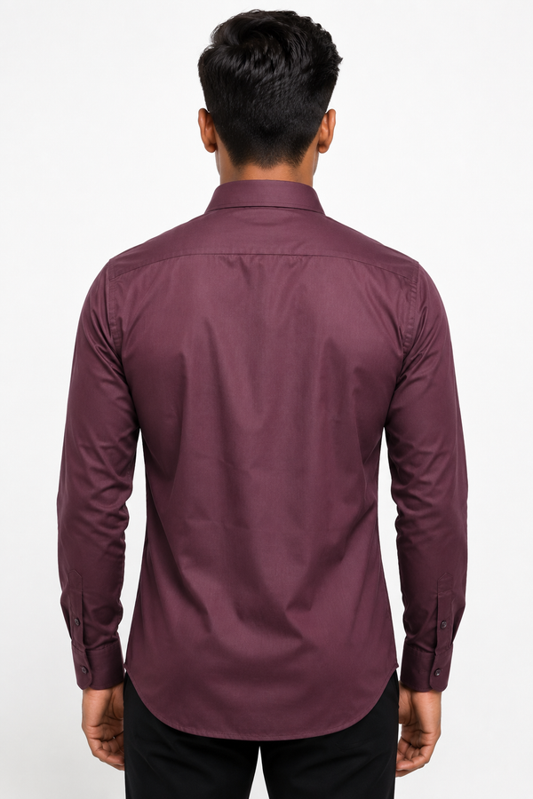 Maroon Plain shirt