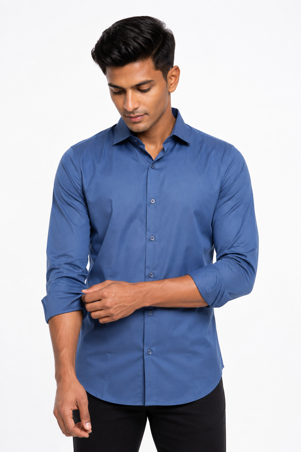 Royal Blue Plain shirt