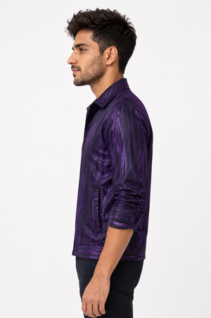 Purple Wave Designer Jacket