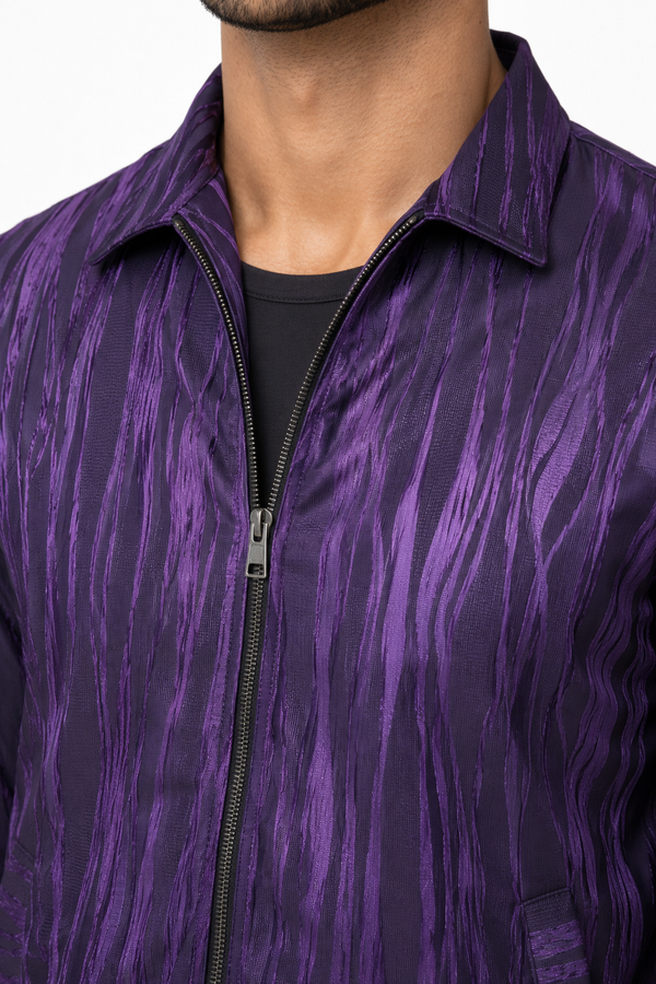 Purple Wave Designer Jacket