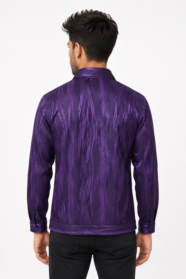 Purple Wave Designer Jacket